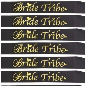6 Bride tribe sash for bachelorette